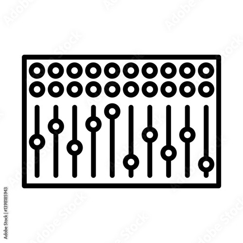 Mixing Console Icon Design