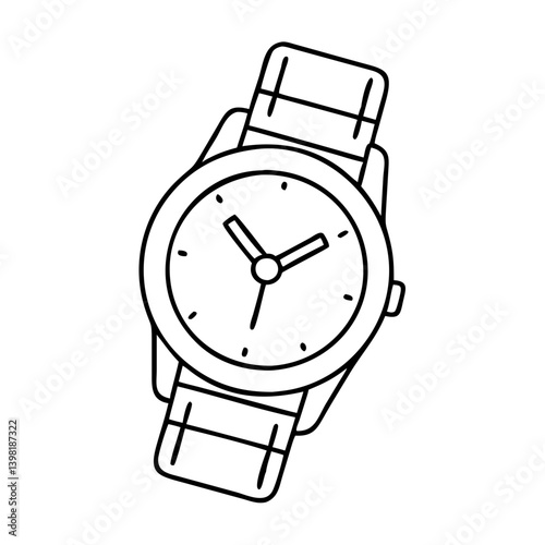 wristwatch icon, wristwatch vector illustration-simple illustration of wristwatch, perfect for wristwatch logos and icons