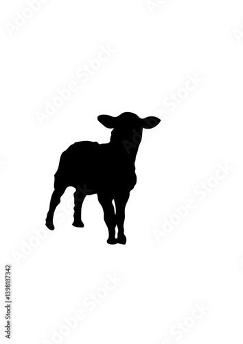 mouton silhouette ombre dessin