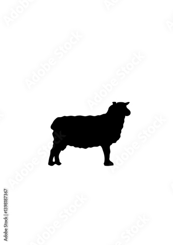 mouton silhouette ombre dessin