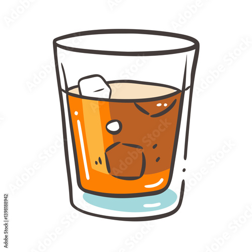 rum and coke icon, rum and coke vector illustration-simple illustration of rum and coke, perfect for rum and coke logos and icons