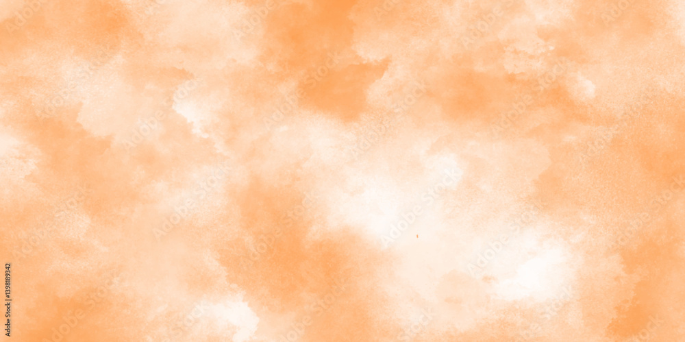 Fototapeta premium Abstract Orange watercolor background. Modern and colorful watercolor strokes. Artistic watercolor washes. Painting background design with splashes of colors.