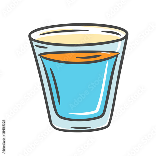 shot glass icon, shot glass vector illustration-simple illustration of shot glass, perfect for shot glass logos and icons