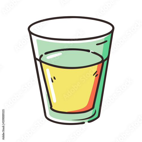 shot glass icon, shot glass vector illustration-simple illustration of shot glass, perfect for shot glass logos and icons