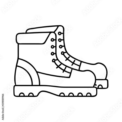 Wallpaper Mural hiking boots icon, hiking boots vector illustration-simple illustration of hiking boots, perfect for hiking boots logos and icons Torontodigital.ca