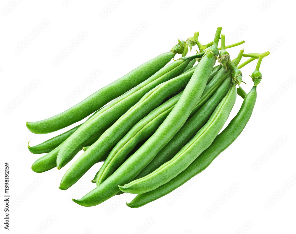 Harvesting fresh green beans farm food nature isolated on transparent background, png Harvesting fresh green beans farm food nature isolated on transparent background, png