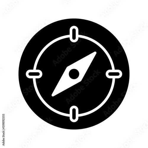 Compass rose or windrose. Rose of the winds flat icon for apps and websites.