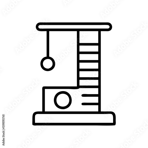 Cat tree condo with scratching post and hanging ball toy for feline enrichment