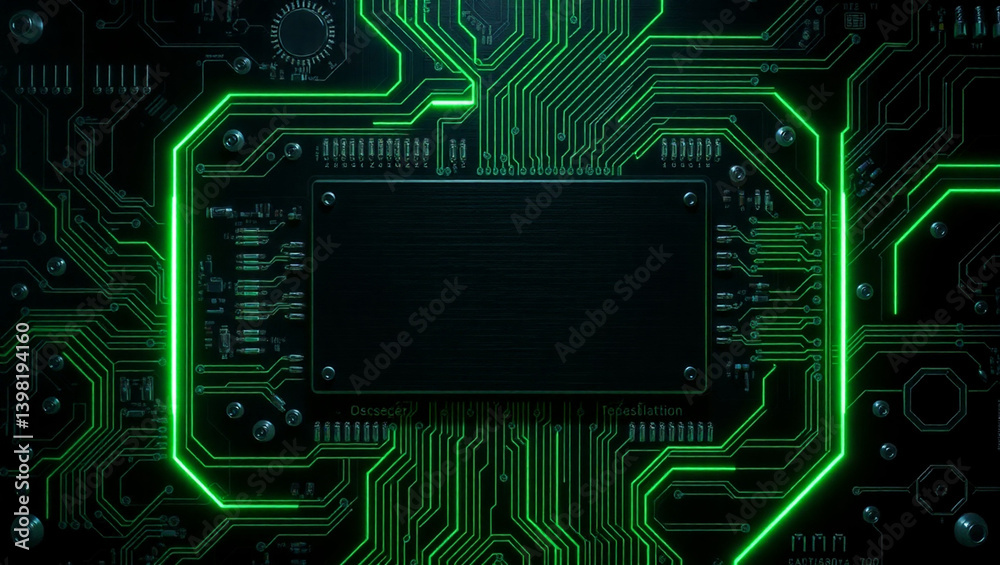 Fototapeta premium CHIPT MACINE circuit board background