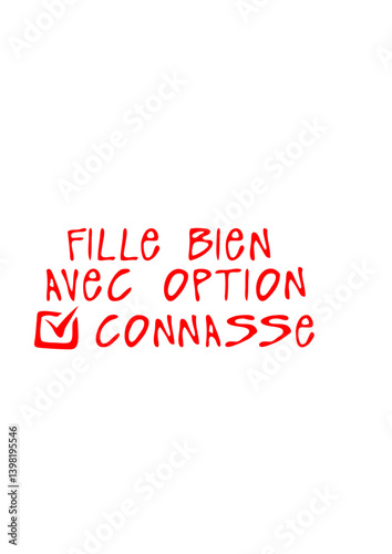 connasse fille bien option citation humour insulte