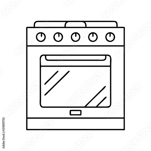 oven icon, oven vector illustration-simple illustration of oven, perfect for oven logos and icons