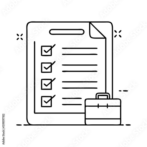 packing list icon, packing list vector illustration-simple illustration of packing list, perfect for packing list logos and icons