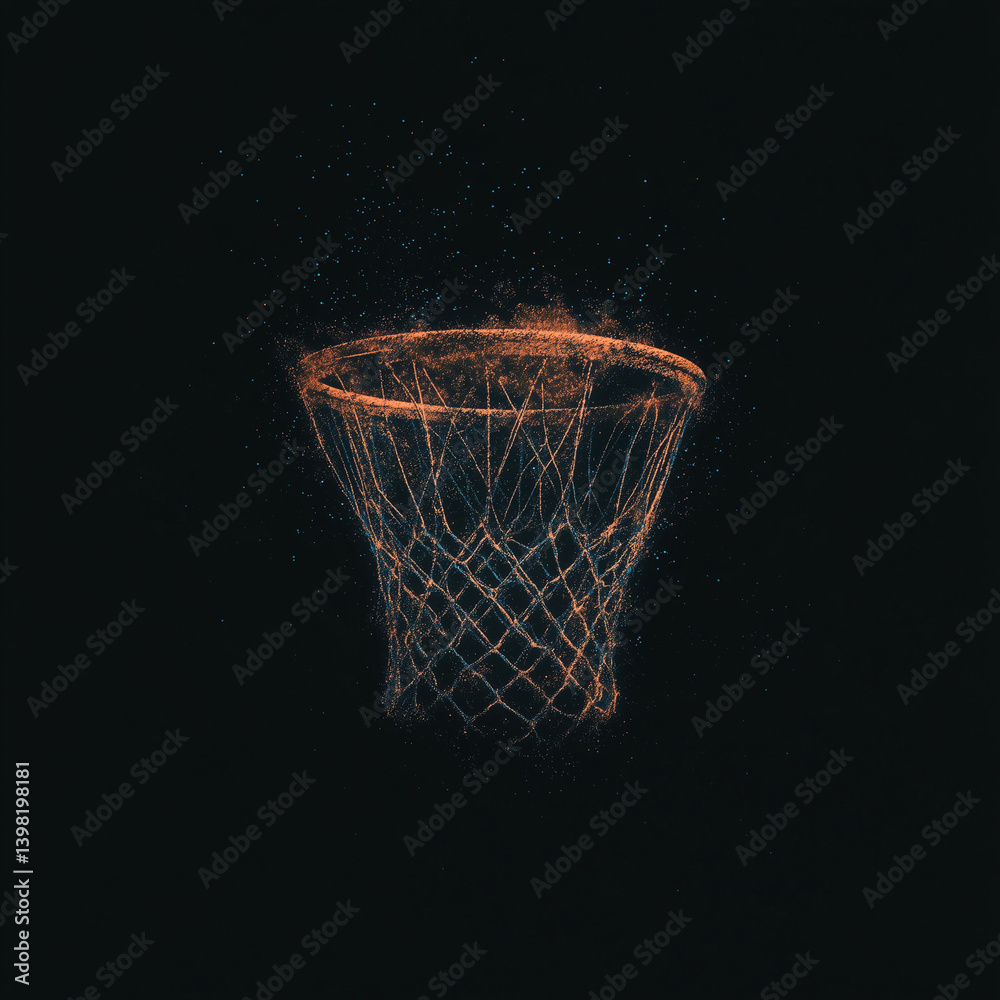 Celestial Digital Art of a basketball hoop (generative ai) Celestial Digital Art of a basketball hoop (generative ai)