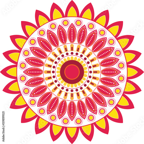 pattern, mandala, circle, design, illustration, flower, vector, decoration, ornament