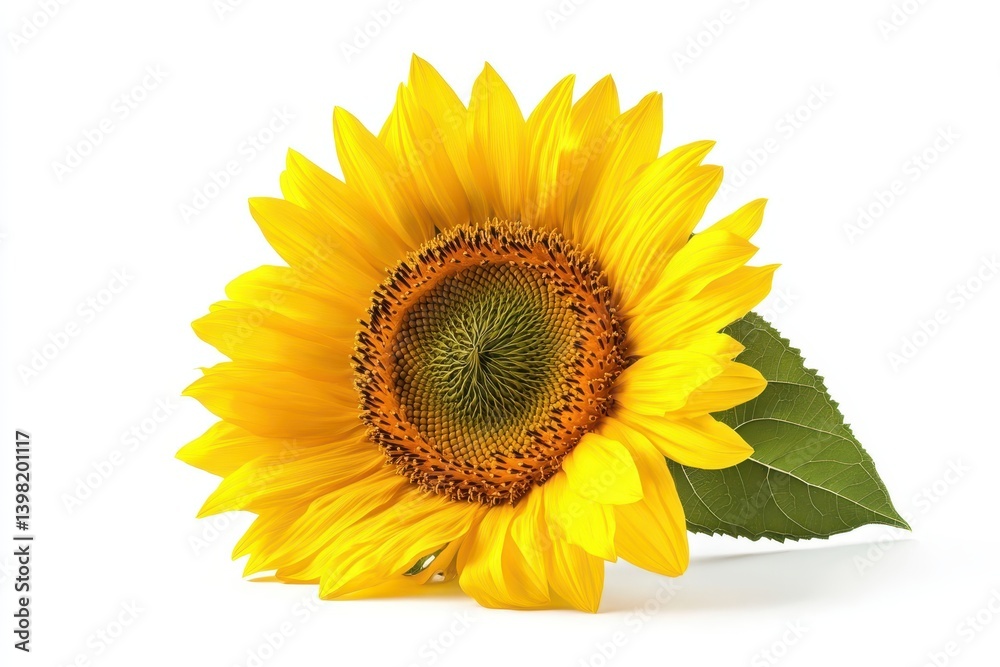 Fototapeta premium Bright sunflower in profile
