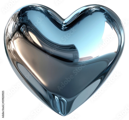 Obraz na płótnie PNG Heart icon shape illustration reflective metallic. w salonie