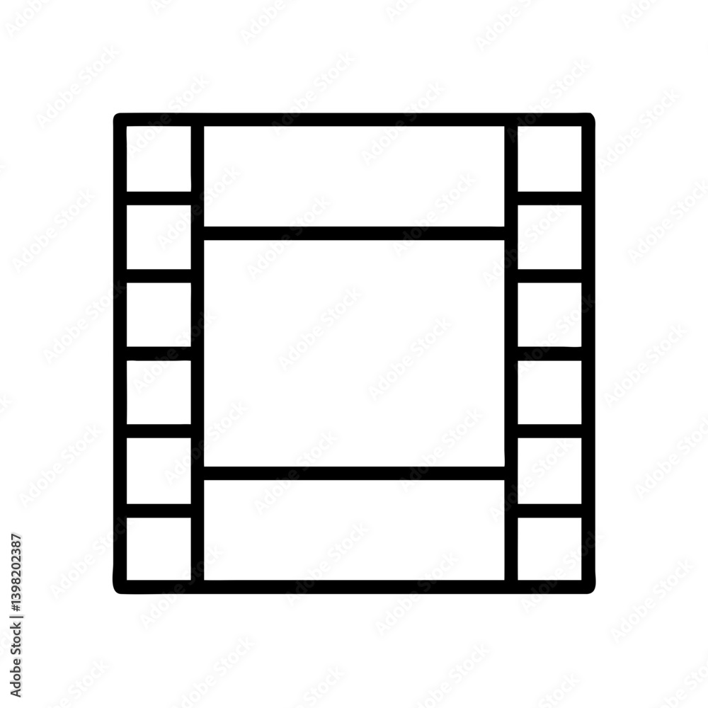 Film strip icon vector illustration for movie cinema and video production design Film strip icon vector illustration for movie cinema and video production design