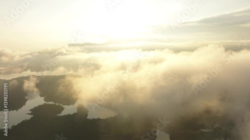 Timelapse of sunrise in Guatape, Colombia