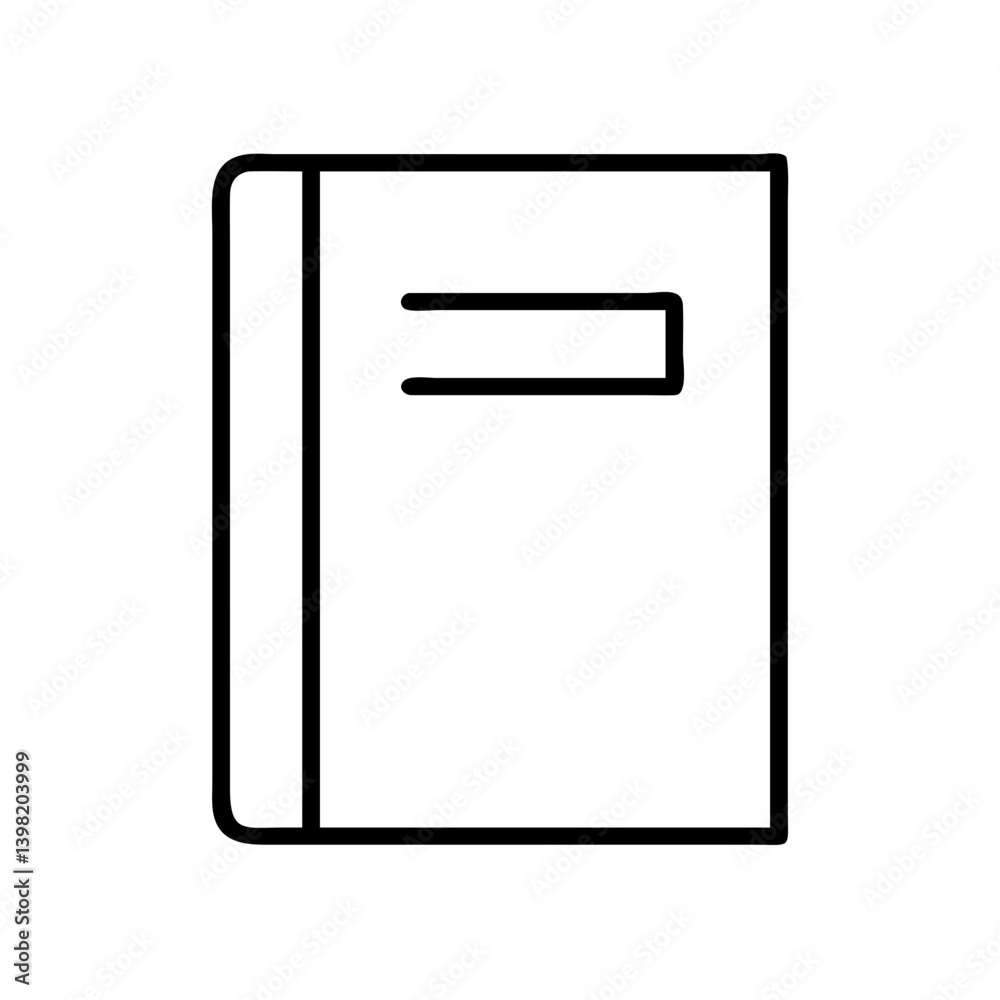 Book vector icon illustration for library education and learning resources design Book vector icon illustration for library education and learning resources design