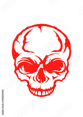 Tete de mort halloween crane humain