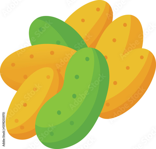 vector illustration of an orange fruit