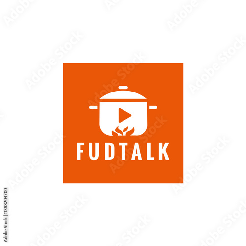 Orange Square Logo Cooking Podcast Fudtalk