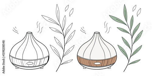 Cedarwood Essential Oil Diffuser in a wood or glass bottle containing liquid, placed next to various bottles of oil, vinegar, and medicine in a chemistry setting