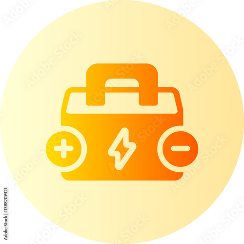 Battery gradient icon
