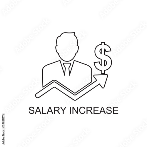 salary increase icon , business icon