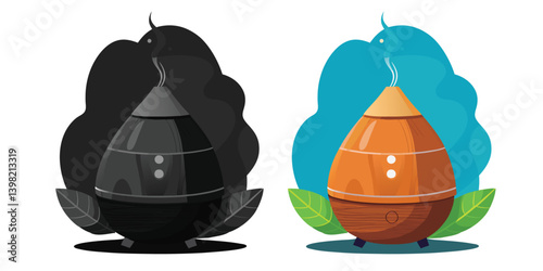Cedarwood Essential Oil Diffuser in a wood or glass bottle containing liquid, placed next to various bottles of oil, vinegar, and medicine in a chemistry setting