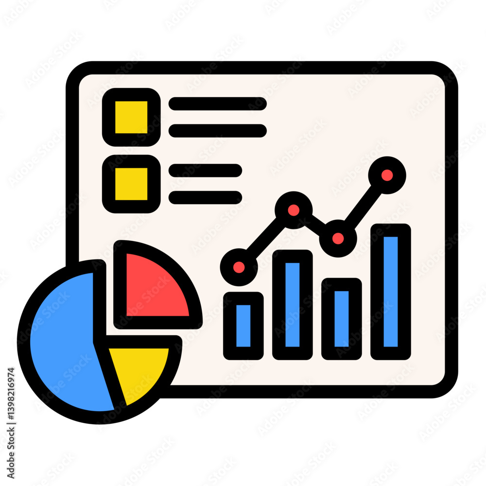 Data Analytics Dashboard Icon Element For Design Data Analytics Dashboard Icon Element For Design