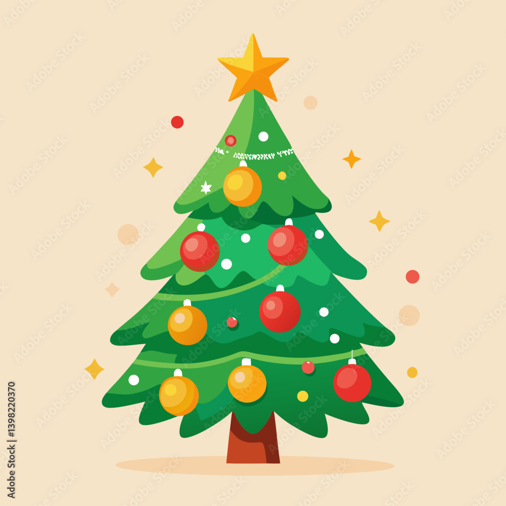 christmas tree vector illustration christmas tree vector illustration