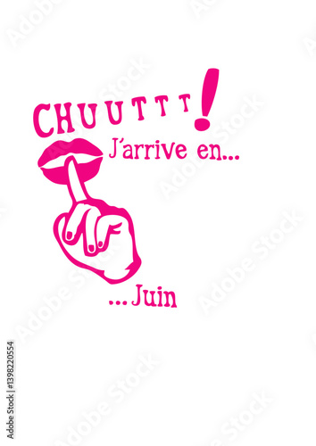 juin chut bebe arrive mois doigt levre naissance enceinte