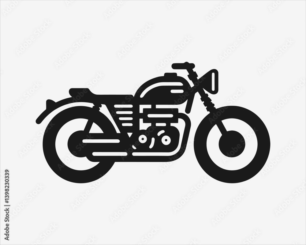 Obraz premium motorcycle vector icon