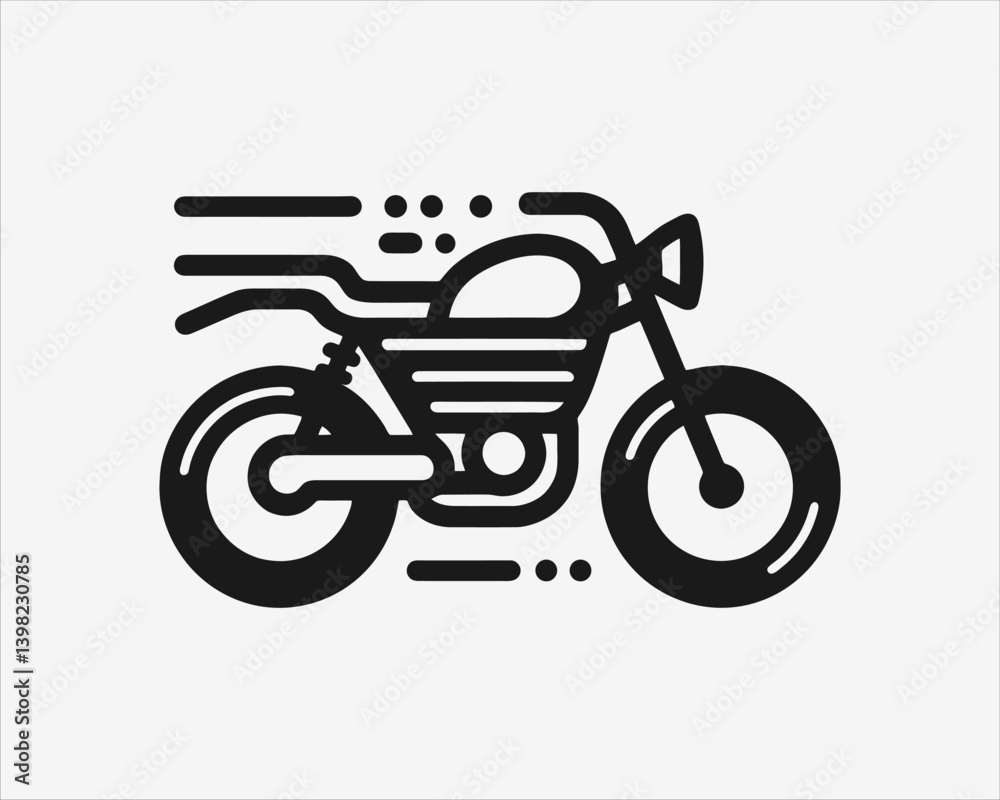 Fototapeta premium vector motorcycle icon