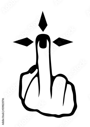 doigt fuck hermine bretonne breton symbole bretagne