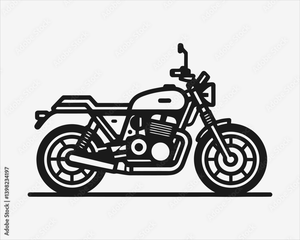 Fototapeta premium motorcycle icon vector illustration