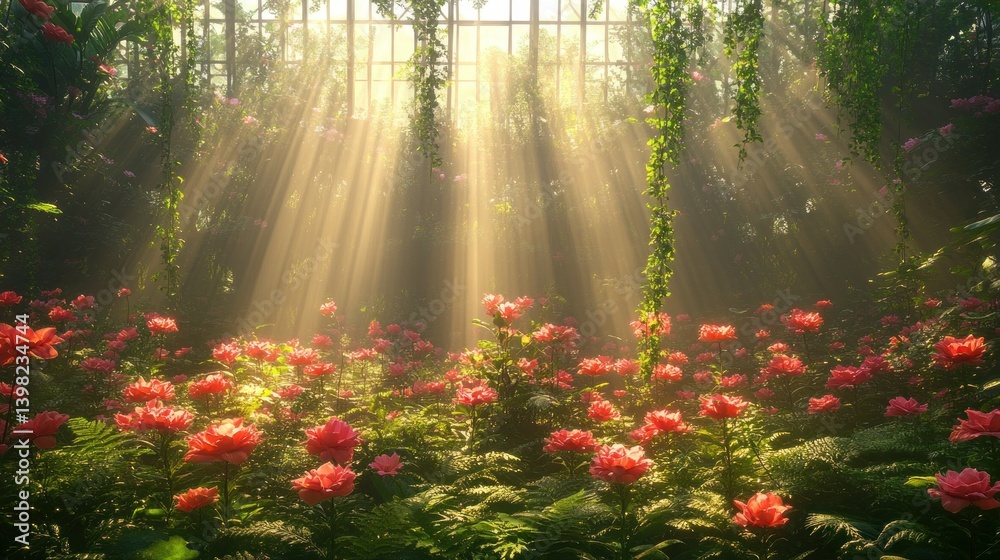 Sunlit Rose Garden Sunlit Rose Garden
