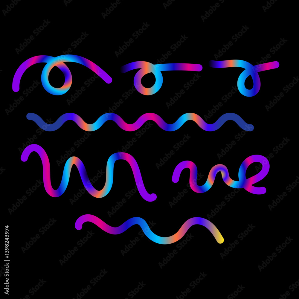 Rainbow Abstract Celebration Background Color Lines. Swirl Elements Gradients Carnival 3D Pattern Rainbow Abstract Celebration Background Color Lines. Swirl Elements Gradients Carnival 3D Pattern
