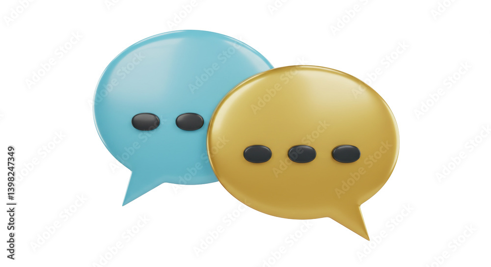 Isolated speech bubbles Isolated speech bubbles