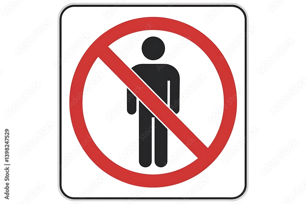 Prohibition Sign: No Entry for Personnel, Keep Out Prohibition Sign: No Entry for Personnel, Keep Out