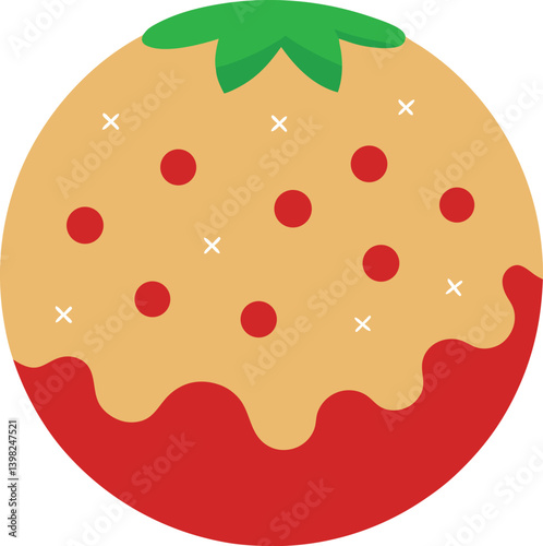 vector illustration of an orange fruit