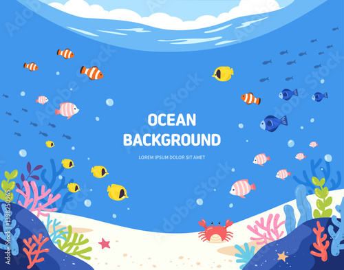 여름 바다 배경_Summer ocean background