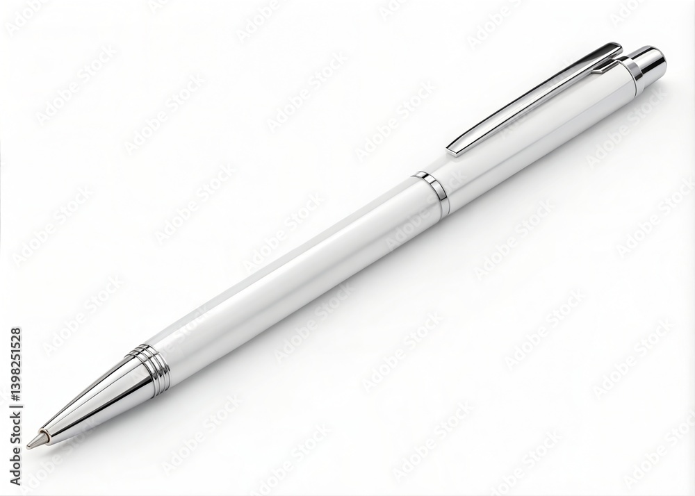 Modern 3d pen mokup with white background. 3D Rendaring Mokup. Modern 3d pen mokup with white background. 3D Rendaring Mokup.