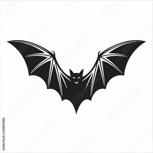 Bats like Halloween symbols are a wet-weather icon with a blue sky pattern