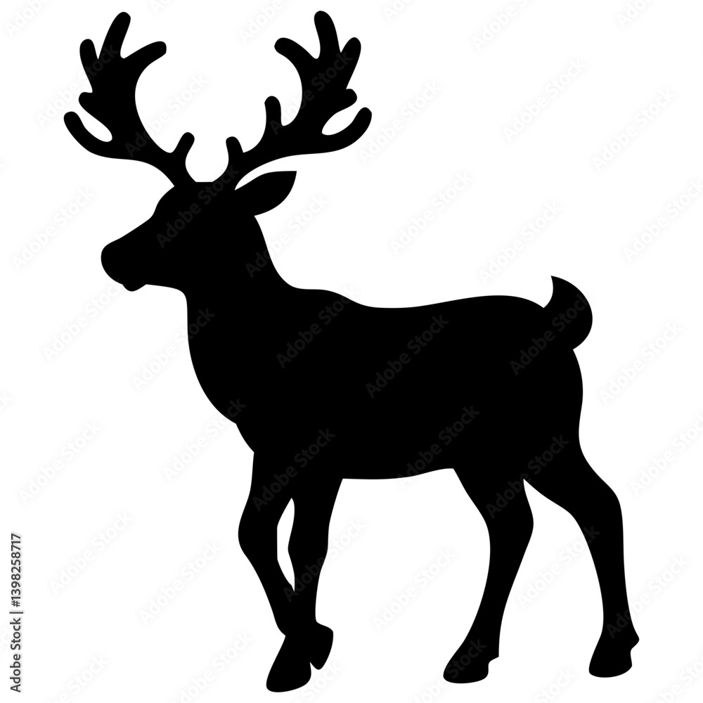 Fototapeta premium deer silhouette vector