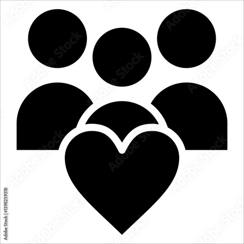 Cohesion Simple Icon Vector Illustration Concept