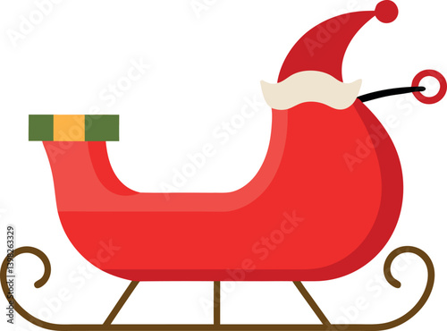 santa claus on a sledge