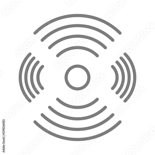 Radio Waves Icon Design
