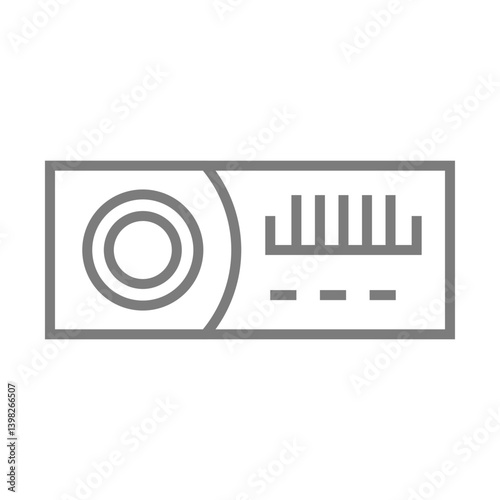 Car Radio Icon Design